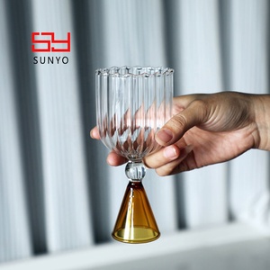 Vasos de Cóctel Modernos y Personalizados de Vidrio Borosilicato, Aptos para Lavavajillas, Estilo Bonito y Delgado - Product Image 6