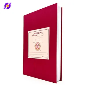 High Quality Custom Colorful Fabric Cover Hardback Books Linen Deluxe Hardcover Notebook Planner Printing