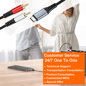 Nuevo Cable de Audio Estéreo <span class=keywords><strong>USB</strong></span> <span class=keywords><strong>C</strong></span> a 2 <span class=keywords><strong>RCA</strong></span> Macho 2026, Cable Adaptador Divisor en Y Tipo <span class=keywords><strong>C</strong></span> a 2 <span class=keywords><strong>RCA</strong></span> con Conector Chapado en Oro para Teléfono Móvil - Product Image 2