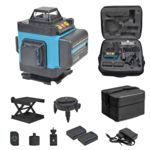 Niveau <span class=keywords><strong>laser</strong></span> industriel 16 lignes 4D vert auto-nivelant avec <span class=keywords><strong>trépied</strong></span>, haute précision, outil de construction extérieur à lignes croisées - Product Image 1