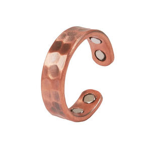 Tamanho personalizado Pure Copper Wedding Party Anniversary Jewelry Ring Estilo Clássico Punho Aberto para Arthritis Joint Pain Relief Melhor - Product Image 1