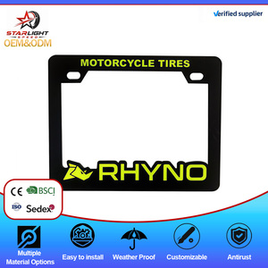 กรอบป้ายทะเบียนรถจักรยานยนต์แบบปรับได้ส่วนบุคคล XGS OEM ปี 2026 สำหรับประเทศไทยและลาว พร้อมลายนูนแบบกำหนดเอง - Product Image 1