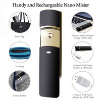 Nano Spray con agua Vaporizador facial Rociador de niebla facial Vaporizador facial Humidificador facial Portátil Barba de lujo Mister