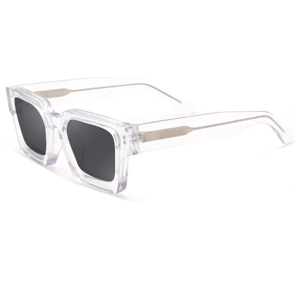 Factory Wholesale High Quality Fashion Luxury Style Men Tac Sunglasses Oversized Square Acetate Sunglasses 2023