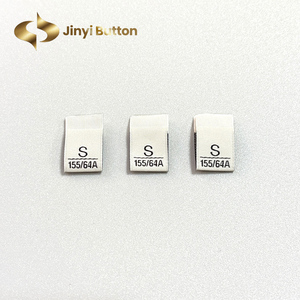 Jinyi nhà máy OEM ODM biểu tượng tùy chỉnh thương hiệu bông vải nhãn tên tag trung tâm gấp dệt quần áo bikini đồ bơi cổ Kích thước Nhãn - Product Image 5