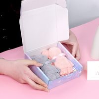 En gros 6x6x2 Pouces Expédition Violet Ondulé Déménagement Boîte d'Emballage pour Chapeau