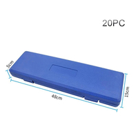Lot de 20 forets SDS Plus Max pour marteau perforateur, murs et béton, avec coffret de rangement portable en plastique