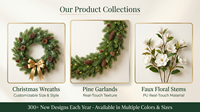 Boule de Noël pour la décoration de Noël, plante artificielle en pin, fausse plante, boule de Noël
