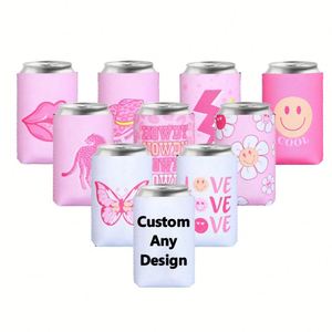 Customizable Neoprene 10oz Can Cooler Bags Insulated Beer Bottle Cooler Bulk Design Drink Cooler - Product Image 3