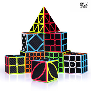 Qiyi Cube Magique en Fibre de Carbone 2x2 3x3 4x4 5x5 Pyramide Puzzle Lisse Jouet Stimulant pour l'Esprit Enfants 8-13 Ans Unisexe - Product Image 1