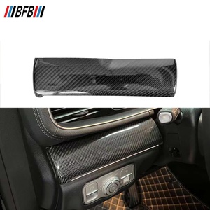 Kit d'intérieur de voiture en fibre de carbone sèche noire avec revêtement UV pour <span class=keywords><strong>Mercedes</strong></span> Classe <span class=keywords><strong>GLE</strong></span> W167 2019-<span class=keywords><strong>2022</strong></span>, garniture de console centrale, ruban adhésif 3M - Product Image 3