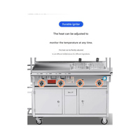 Remorque mobile de restauration rapide en acier inoxydable à 4 roues, 1,5 m, 30 équipements complets, utilisation extérieure, résistante à la rouille, intégrée