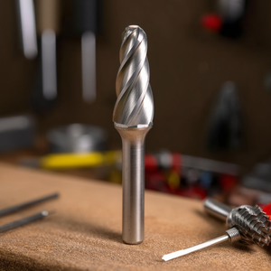 Fresa Rotativa Cónica de Punta Esférica Ttake AB8700 de 9.6 mm de Carburo Sólido para Corte de Metal, Madera y Plástico - Product Image 3