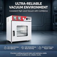 Oven Vakum Tinggi Rak Pemanas Baja Tahan Karat 316 BZF-B/C Pengeringan Radiatif Seragam Harga Terjangkau 30L