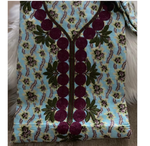 Vestido Mukhawar de Algodón Puro Indio con Dupatta de 4 Yardas, Estilo Árabe, Corte Holgado, Vestido Tradicional para Mujer, para un Look Elegante - Product Image 3