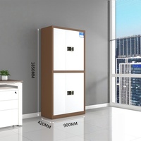 Armoire de classement en acier de grande taille, nouveau modèle, pour bureau et usage domestique, avec serrure électronique à code, pour matériaux d'archives et documents d'assurance, en métal.