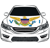 Housse de capot de voiture avec drapeau de Tokelau, protection personnalisée du capot moteur, en polyester extensible, résistant à la chaleur, durable, ajustement universel