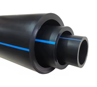 Tuyau HDPE sans calcaire DN125 DN160 PN16 SDR11 PE100 pour la conduite d'eau centrale des grandes villas et des communautés
