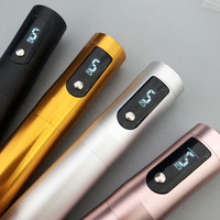 Machine de tatouage professionnelle sans fil 4 couleurs, stylo de Machine de beauté de maquillage Permanent numérique à LED avec cartouches