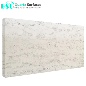 Countertop với màu trắng artificia màu thạch anh đá cẩm thạch nhà bếp đá <span class=keywords><strong>Granite</strong></span> Carrara Trắng calacatta Vanity thạch anh - Product Image 2