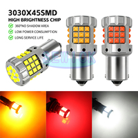 1156 BA15S BAU15S P21W T20 7440 7443 LED-Birne Canbus 45SMD 24W 12V Auto-Blinkerlampe Rückfahr- und Bremslicht