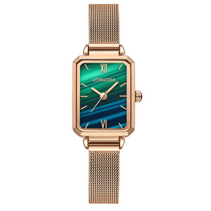Nouvelle montre pour femme petite montre à quartz verte élégante étanche et polyvalente - Product Image 5