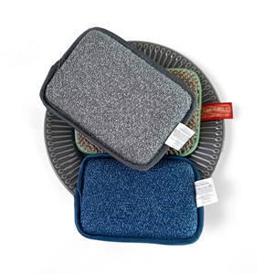 Éponge de nettoyage en microfibre chenille épaisse et résistante pour le nettoyage des carreaux et des surfaces de salle de bain, tampon de nettoyage en chenille - Product Image 4