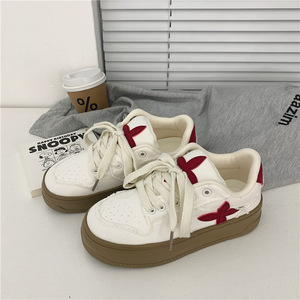 <span class=keywords><strong>Chaussures</strong></span> de sport décontractées <span class=keywords><strong>en</strong></span> <span class=keywords><strong>toile</strong></span> respirante pour femme, style 2026, nouvelle collection, semelle épaisse <span class=keywords><strong>en</strong></span> caoutchouc, effet vieilli - Product Image 2