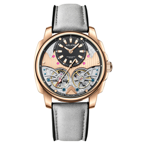 Montre automatique pour homme, boîtier en alliage, bracelet en cuir, étanche 3ATM, montre-bracelet mécanique pour affaires - Product Image 4