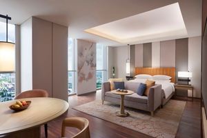 Мебельный гарнитур для спальни Shanghai Hyatt Recency из МДФ/фанеры с шпоном для коммерческого или домашнего использования - Product Image 4