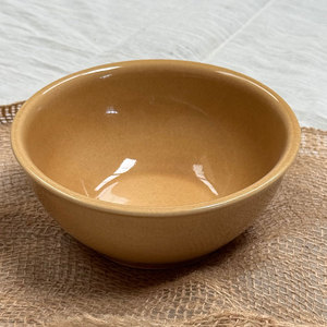Premium Tribal Culture High-Fired Stoneware Ceramic Dinner Mustard Glow Bowl Brown Glazed Oven Microwave Safe Durable <b>Dinnerware</b> - Product Image 3