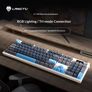 Customizable Three Modes Mechanical Keyboard Wireless Wired With Backlit Display Screen Flexible - Product Image 3