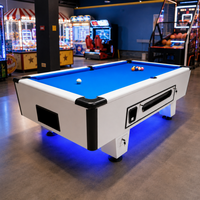 Table de billard professionnelle commerciale 7ft 8ft avec mécanisme à jetons