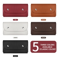 Étui universel pour lunettes de voiture, support de lunettes, pare-soleil, boîte de rangement pour lunettes de soleil, matériau Pu écologique, 5 couleurs disponibles