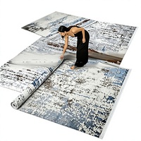 Tapis de salon en polyester Lurex sans colle ni formaldéhyde, importé de Chine, style Wilton, anti-rétrécissement, luxe léger