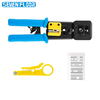 Outil de sertissage multifonction RJ45, dénudeur de fils, outils réseau pour câbles Ethernet Cat5 Cat6