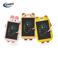 Tablette d'écriture LCD 12 pouces, planche à dessin colorée, bloc de gribouillage pour enfants, jouet d'écriture effaçable en forme de lapin, cadeau préscolaire, jouet éducatif