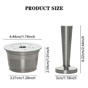 1 Pod 1 Tamper Wareset แคปซูลรีฟิลใช้งานร่วมกับ Caffitaly <span class=keywords><strong>Tchibo</strong></span> Cafissimo เครื่องชงกาแฟถ้วยฝักกาแฟแบบใช้ซ้ําได้ - Product Image 2