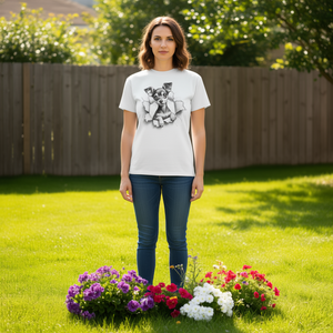 T-shirt mignon avec chien Pinscher miniature Min Pin qui fait la curieuse - Product Image 3