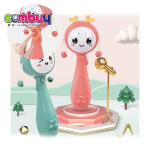 Newborn musical shaking bell cartoon baby rattle rocker toy