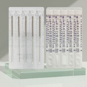 100 Aiguilles d'<span class=keywords><strong>acupuncture</strong></span> pour Dry Needling <span class=keywords><strong>sans</strong></span> tube guide, à usage unique, pour application corporelle, certifiées ISO - Product Image 2