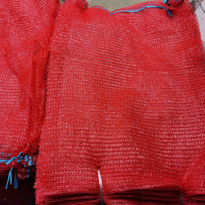 Red Mesh Crawfish Bags - Set Of 3 Large 30x17 Inch Seafood Boil & Parade Throw Sacks