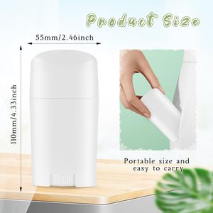 Personalizado 15g 35g 50g 75g Sostenible Vacío Diseño único Flat Twist Roll Desodorante Stick Contenedor Envase cosmético Plástico PP - Product Image 4