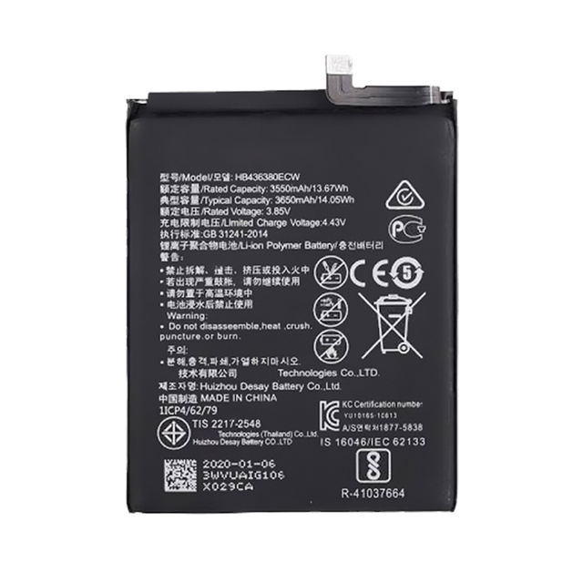 HB436380ECW Rechargeable Lithium-ion Polymer Phone Battery Compatible with for P30 Factory Wholesale