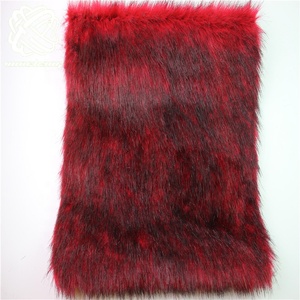 <span class=keywords><strong>Tela</strong></span> de felpa de pelo de zorro falso, supersuave, <span class=keywords><strong>gris</strong></span>, marrón, teñido con punta negra, fabricante de China, venta al por mayor - Product Image 1