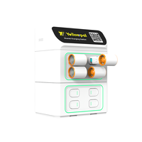 Station de partage de batteries externes intelligentes avec fonction de location de ventilateurs portables, terminal de paiement POS et solution de charge rapide