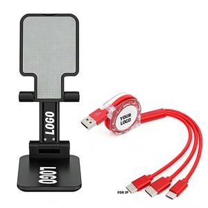 Support de téléphone portable pliable de bureau, antidérapant, pour tous les téléphones, nouveau design, cadeau promotionnel, vente en gros, logo personnalisé, pas cher - Product Image 1