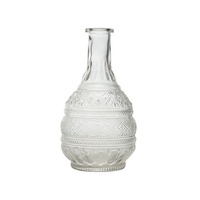 Vases à fleurs en verre transparent de style Art déco classique, mini cylindres décoratifs pour mariage, vente en gros