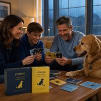 Jeu de cartes personnalisé pour chiens, jeu de cartes pour soirée en famille avec cadeau pour animaux de compagnie
