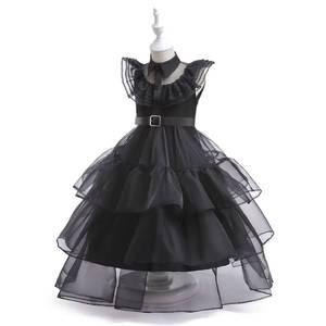 Disfraz de Princesa Gótica Oscura para Niñas, Disfraz de Tul Largo Negro Vintage para Halloween, Actuación en Escenario, Cosplay, Carnaval - Product Image 5